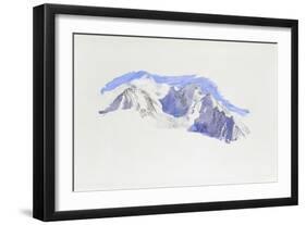 Mont Blanc from Saint-Martin-Sur-Arve-John Ruskin-Framed Giclee Print