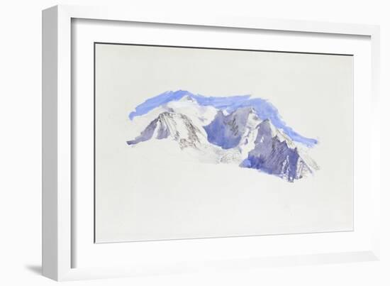 Mont Blanc from Saint-Martin-Sur-Arve-John Ruskin-Framed Giclee Print