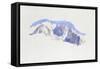 Mont Blanc from Saint-Martin-Sur-Arve-John Ruskin-Framed Stretched Canvas