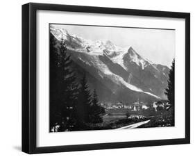 Mont Blanc from Switzerland, 1893-John L Stoddard-Framed Giclee Print