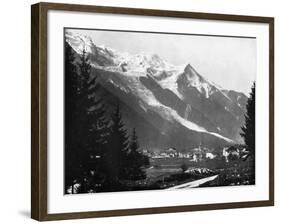 Mont Blanc from Switzerland, 1893-John L Stoddard-Framed Giclee Print