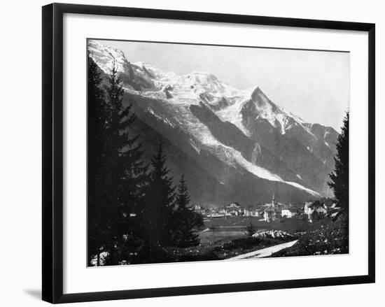 Mont Blanc from Switzerland, 1893-John L Stoddard-Framed Giclee Print