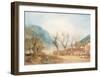 Mont Blanc from the Bridge of St Martins, Sallanches, 1807-J M W Turner-Framed Giclee Print