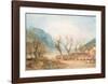 Mont Blanc from the Bridge of St Martins, Sallanches, 1807-J M W Turner-Framed Giclee Print