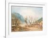 Mont Blanc from the Bridge of St Martins, Sallanches, 1807-J M W Turner-Framed Giclee Print