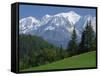 Mont Blanc, Haute Savoie, Rhone Alpes, Mountains of the French Alps, France, Europe-Michael Busselle-Framed Stretched Canvas