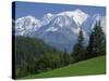 Mont Blanc, Haute Savoie, Rhone Alpes, Mountains of the French Alps, France, Europe-Michael Busselle-Stretched Canvas