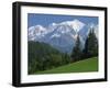 Mont Blanc, Haute Savoie, Rhone Alpes, Mountains of the French Alps, France, Europe-Michael Busselle-Framed Photographic Print