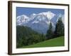 Mont Blanc, Haute Savoie, Rhone Alpes, Mountains of the French Alps, France, Europe-Michael Busselle-Framed Photographic Print