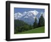 Mont Blanc, Haute Savoie, Rhone Alpes, Mountains of the French Alps, France, Europe-Michael Busselle-Framed Photographic Print