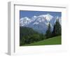 Mont Blanc, Haute Savoie, Rhone Alpes, Mountains of the French Alps, France, Europe-Michael Busselle-Framed Photographic Print