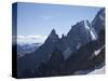 Mont Blanc Massif, Courmayeur, Val D'Aosta, Italy, Europe-Angelo Cavalli-Stretched Canvas