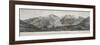Mont Blanc Massif Mountain Range, France, 20th Century-null-Framed Giclee Print