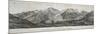 Mont Blanc Massif Mountain Range, France, 20th Century-null-Mounted Giclee Print