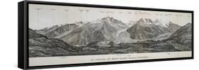 Mont Blanc Massif Mountain Range, France, 20th Century-null-Framed Stretched Canvas