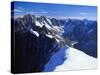 Mont Blanc Mountain Range, Alps, Haute Savoie, France-Roy Rainford-Stretched Canvas