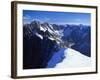 Mont Blanc Mountain Range, Alps, Haute Savoie, France-Roy Rainford-Framed Photographic Print