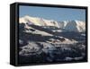 Mont Blanc Mountain Range, Mont D'Arbois in Megeve, Haute-Savoie, French Alps, France, Europe-Godong-Framed Stretched Canvas