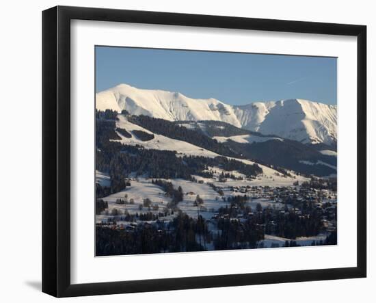 Mont Blanc Mountain Range, Mont D'Arbois in Megeve, Haute-Savoie, French Alps, France, Europe-Godong-Framed Photographic Print