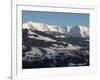 Mont Blanc Mountain Range, Mont D'Arbois in Megeve, Haute-Savoie, French Alps, France, Europe-Godong-Framed Photographic Print