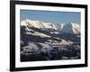 Mont Blanc Mountain Range, Mont D'Arbois in Megeve, Haute-Savoie, French Alps, France, Europe-Godong-Framed Photographic Print