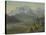 Mont Blanc (Oil on Paper)-Albert Bierstadt-Stretched Canvas