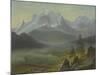 Mont Blanc (Oil on Paper)-Albert Bierstadt-Mounted Giclee Print