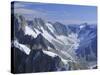 Mont Blanc Range Near Chamonix, French Alps, Haute-Savoie, France, Europe-Roy Rainford-Stretched Canvas