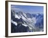 Mont Blanc Range Near Chamonix, French Alps, Haute-Savoie, France, Europe-Roy Rainford-Framed Photographic Print