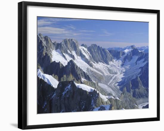 Mont Blanc Range Near Chamonix, French Alps, Haute-Savoie, France, Europe-Roy Rainford-Framed Photographic Print