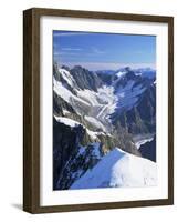 Mont Blanc Range Near Chamonix, Haute-Savoie, French Alps, France-Roy Rainford-Framed Photographic Print