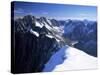 Mont Blanc Range Near Chamonix, Haute-Savoie, French Alps, France-Roy Rainford-Stretched Canvas