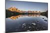 Mont Blanc Range Reflected at Sunrise from the Shore of Lac Des Cheserys-Roberto Moiola-Mounted Photographic Print