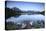 Mont Blanc Range Reflected at Sunrise from the Shore of Lac Des Cheserys-Roberto Moiola-Stretched Canvas