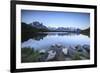 Mont Blanc Range Reflected at Sunrise from the Shore of Lac Des Cheserys-Roberto Moiola-Framed Photographic Print