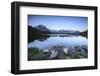 Mont Blanc Range Reflected at Sunrise from the Shore of Lac Des Cheserys-Roberto Moiola-Framed Photographic Print