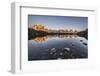 Mont Blanc Range Reflected at Sunrise from the Shore of Lac Des Cheserys-Roberto Moiola-Framed Photographic Print