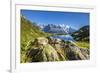 Mont Blanc Range Seen from Lac Des Cheserys, Aiguille Vert, Haute Savoie, French Alps, France-Roberto Moiola-Framed Photographic Print