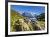 Mont Blanc Range Seen from Lac Des Cheserys, Aiguille Vert, Haute Savoie, French Alps, France-Roberto Moiola-Framed Photographic Print