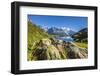 Mont Blanc Range Seen from Lac Des Cheserys, Aiguille Vert, Haute Savoie, French Alps, France-Roberto Moiola-Framed Photographic Print