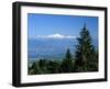 Mont Blanc Range Viewed from Col De La Faucille, Near Gex, Rhone Alpes, France, Europe-Stuart Black-Framed Photographic Print