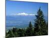 Mont Blanc Range Viewed from Col De La Faucille, Near Gex, Rhone Alpes, France, Europe-Stuart Black-Mounted Photographic Print