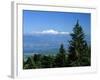 Mont Blanc Range Viewed from Col De La Faucille, Near Gex, Rhone Alpes, France, Europe-Stuart Black-Framed Photographic Print