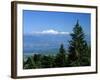 Mont Blanc Range Viewed from Col De La Faucille, Near Gex, Rhone Alpes, France, Europe-Stuart Black-Framed Photographic Print