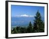 Mont Blanc Range Viewed from Col De La Faucille, Near Gex, Rhone Alpes, France, Europe-Stuart Black-Framed Photographic Print