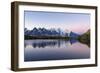 Mont Blanc Reflected During Twilight in Lac Des Cheserys, Haute Savoie, French Alps, France-Roberto Moiola-Framed Photographic Print