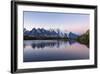 Mont Blanc Reflected During Twilight in Lac Des Cheserys, Haute Savoie, French Alps, France-Roberto Moiola-Framed Photographic Print