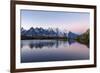 Mont Blanc Reflected During Twilight in Lac Des Cheserys, Haute Savoie, French Alps, France-Roberto Moiola-Framed Photographic Print