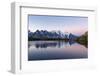 Mont Blanc Reflected During Twilight in Lac Des Cheserys, Haute Savoie, French Alps, France-Roberto Moiola-Framed Photographic Print