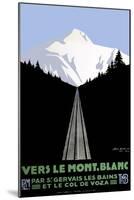 Mont Blanc Swiss Alps-null-Mounted Giclee Print